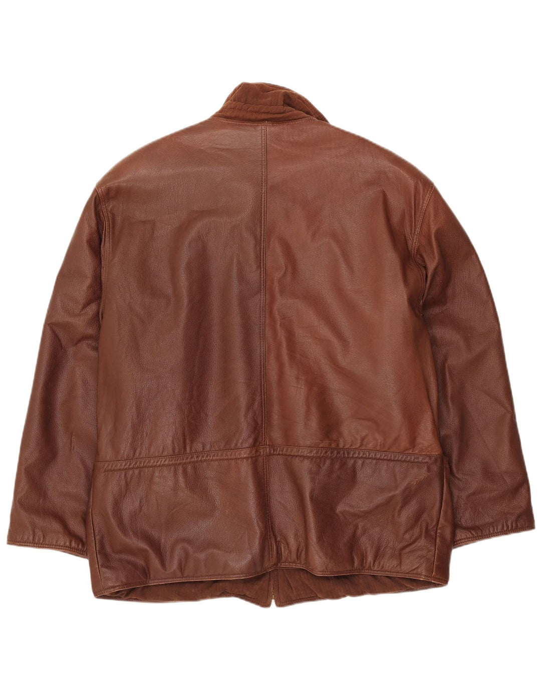 VINTAGE Herren Lederjacke UK 42 XL Braunes Leder