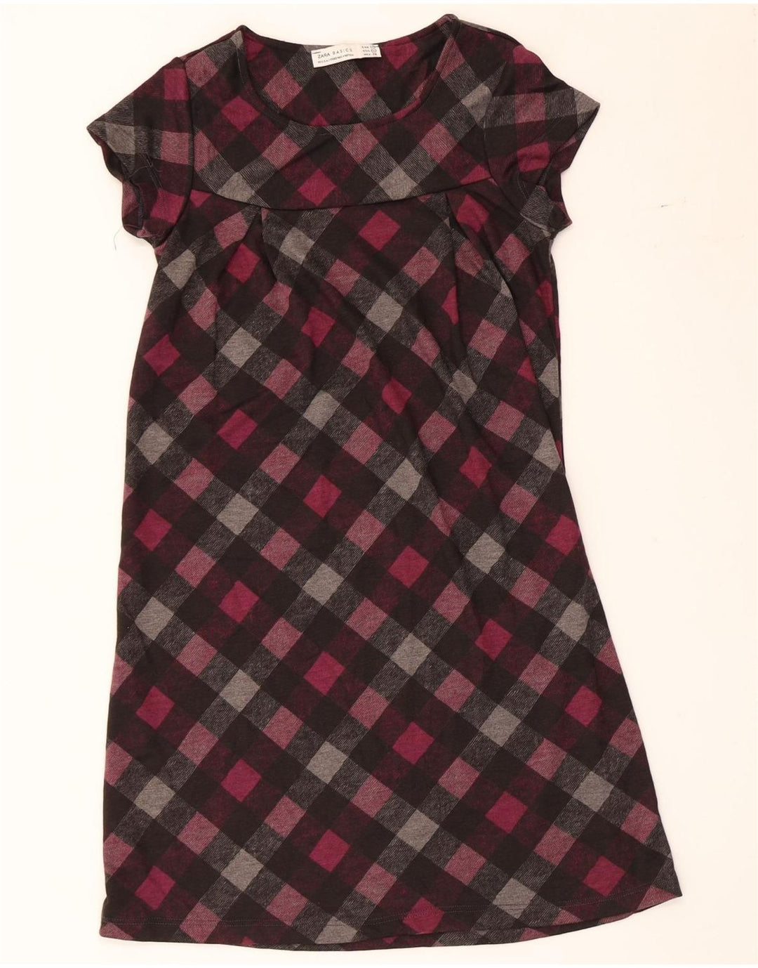 Zara Damen Etuikleid UK 8 Small Mehrfarbig kariert