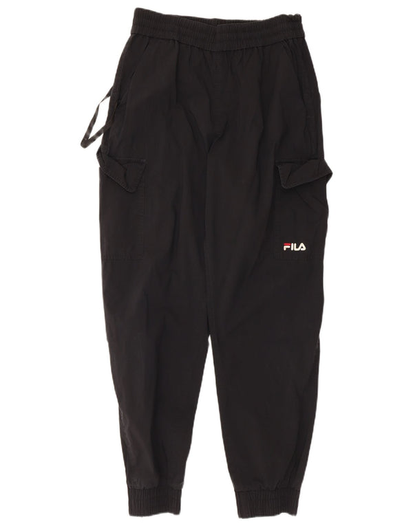 Fila Herren Cargo-Trainingshose, Jogginghose, mittelschwarz, Baumwolle
