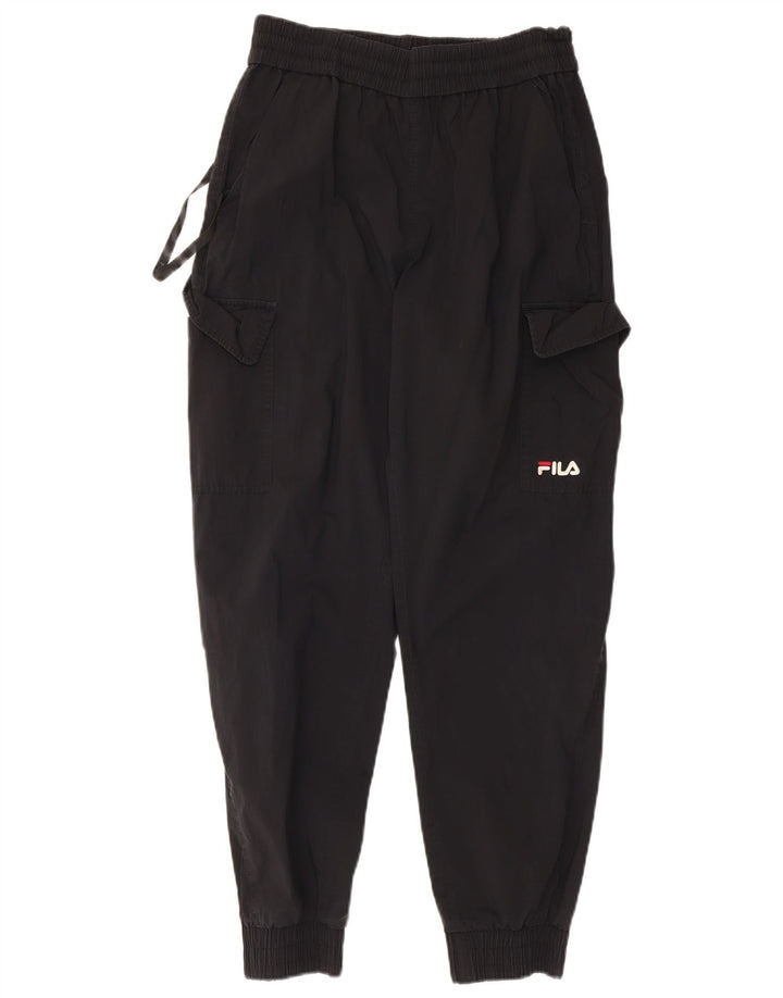 Fila Herren Cargo-Trainingshose, Jogginghose, mittelschwarz, Baumwolle