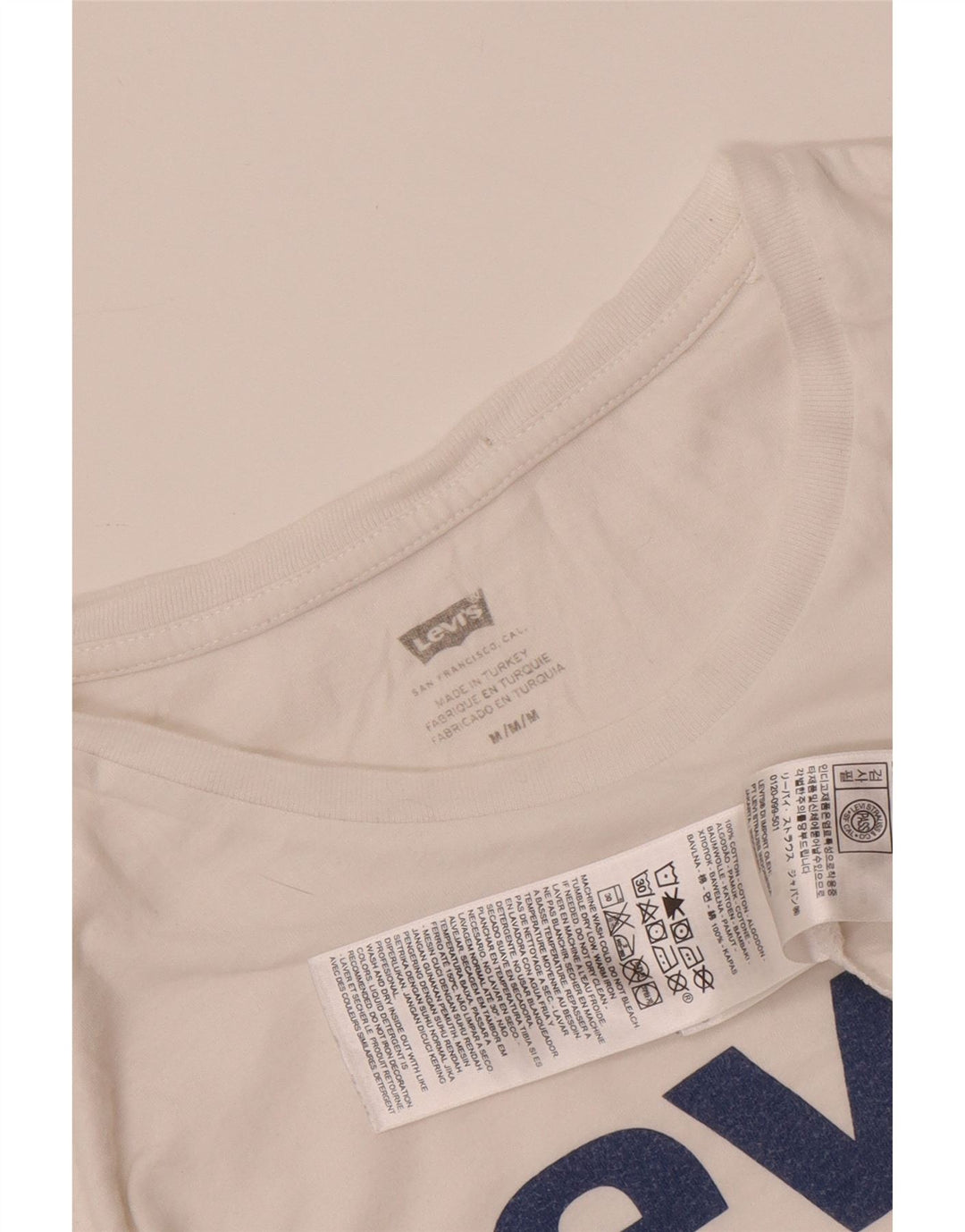 LEVI'S Herren-T-Shirt mit Grafik, mittelweiße Baumwolle