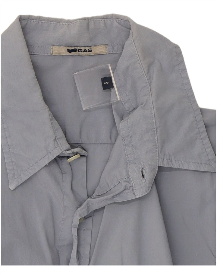 GAS Mens Shirt Small Grey Cotton