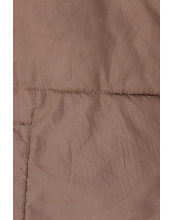 Zara Damen-Kapuzen-Übergröße, gepolsterte Jacke, UK 14, Mittelbraun, Polyester