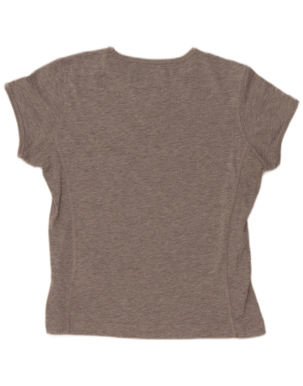 Champion Womens Heritage Classics T-Shirt Top UK 14 Large Grau meliert