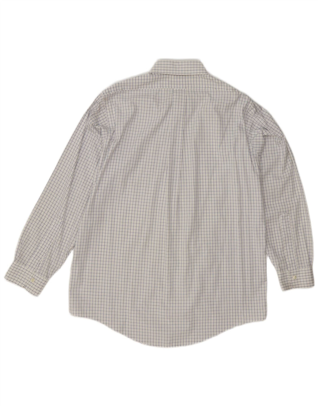 Brooks Brothers Herrenhemd mit traditioneller Passform, Größe 15 1/2, mittelweiß kariert