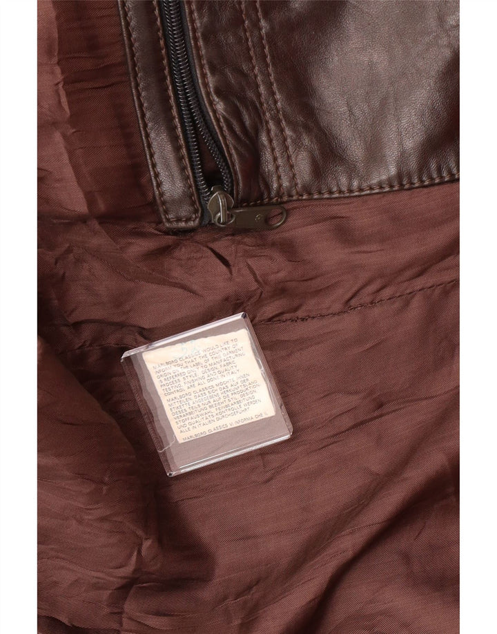 VINTAGE Herren Lederjacke UK 38 Mittelbraun