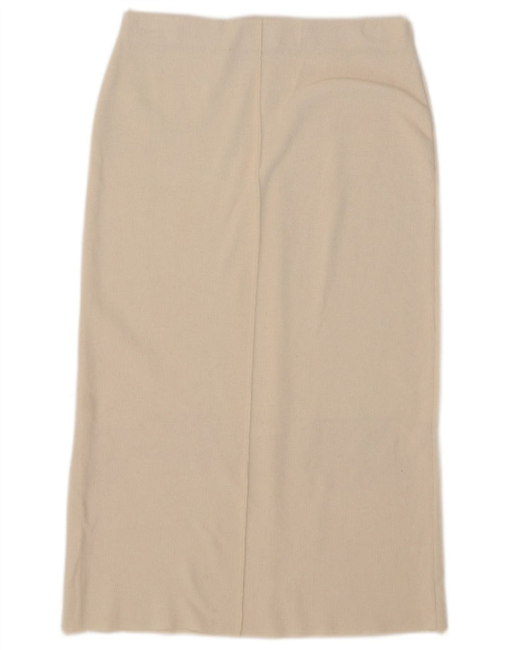 Zara Damen Midirock Medium W28 Off White