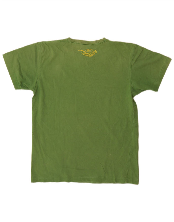 Reebok Herren Grafik T-Shirt Top Small Grün Baumwolle