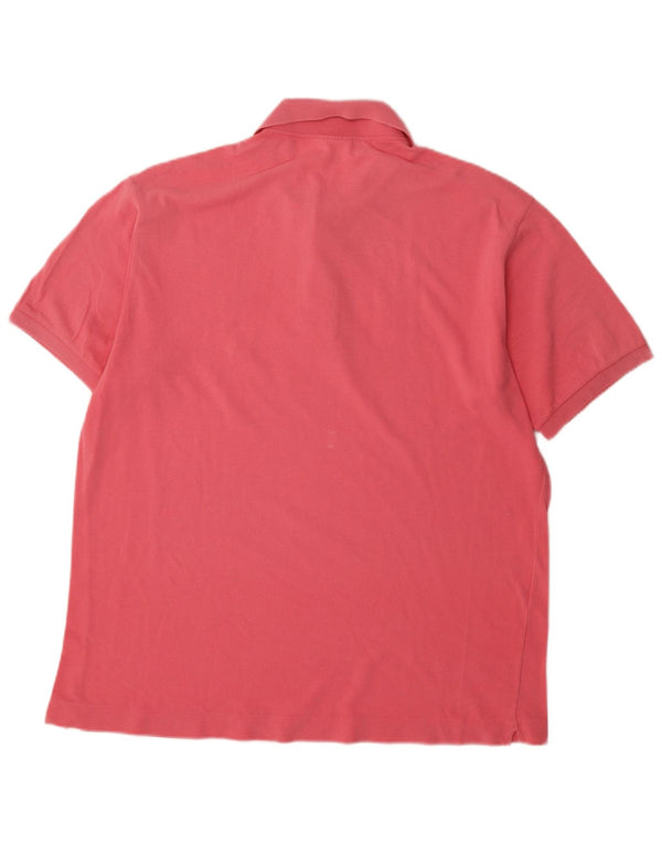 LACOSTE Herren Poloshirt Größe 6 XL Rosa Baumwolle