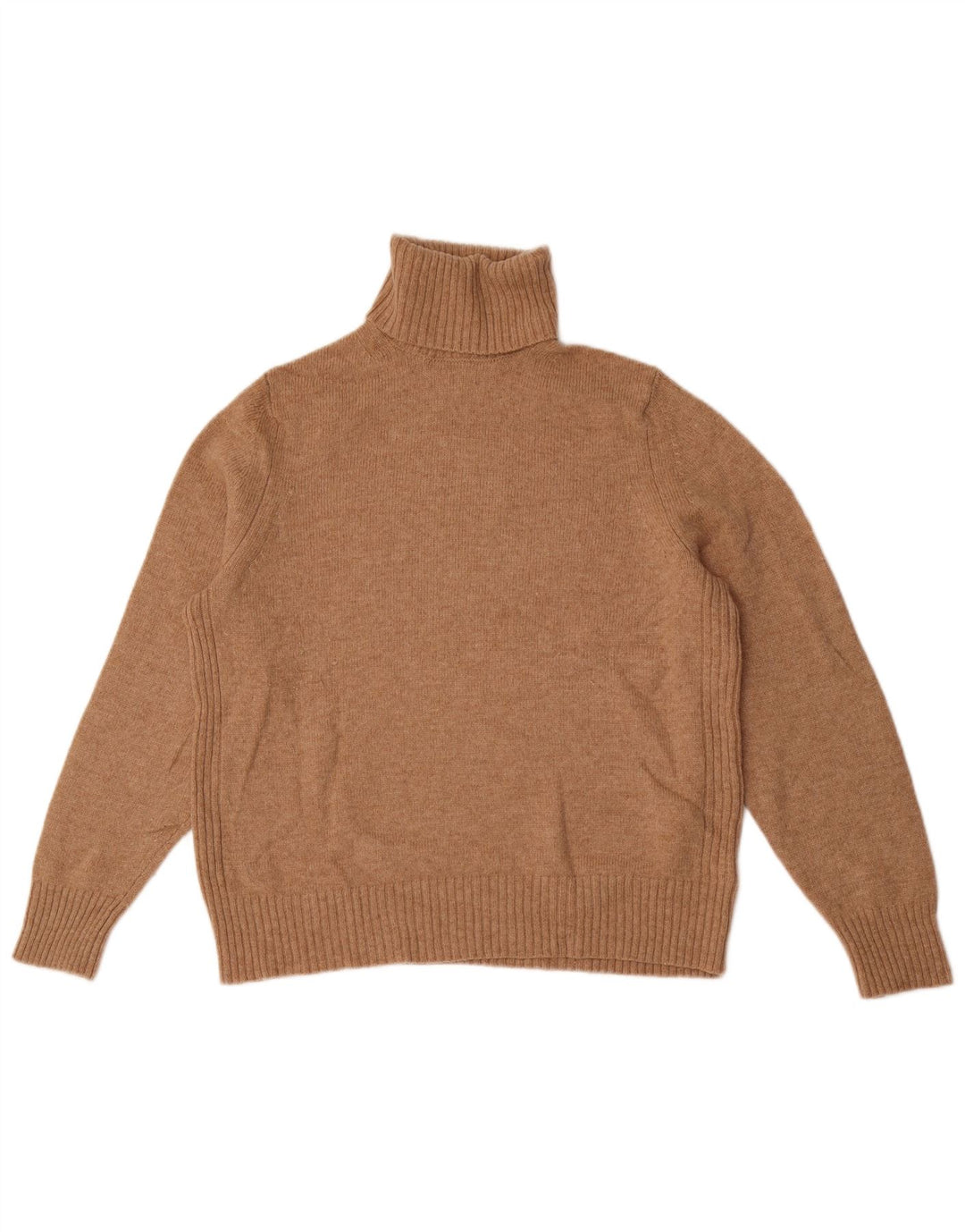 Marks & Spencer Rollkragenpullover für Damen, UK 18, XL, Beige, Wolle