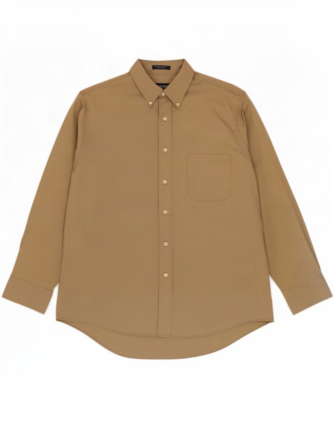 Chaps Herrenhemd Größe 17 1/2 XL Khaki Baumwolle