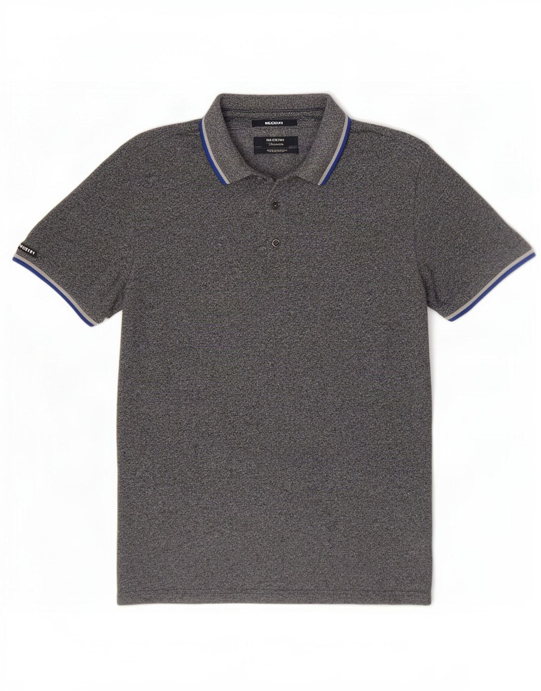 Superdry Herren-Poloshirt aus mittelblauer Baumwolle in Marineblau