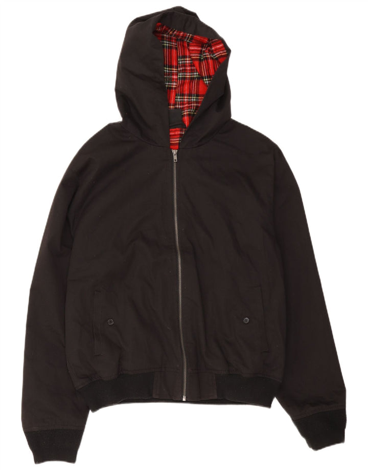 Brandit Damen Bomberjacke mit Kapuze, UK 16, Größe L, Schwarz, Polyester