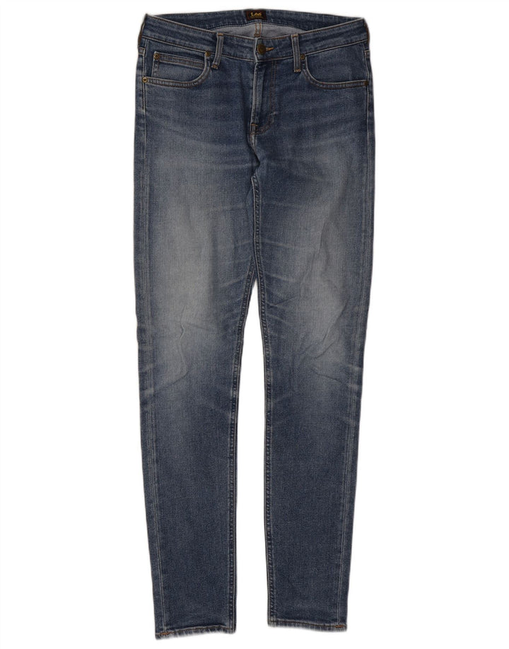 Lee Damen Malone Skinny Jeans W30 L32 Blaue Baumwolle