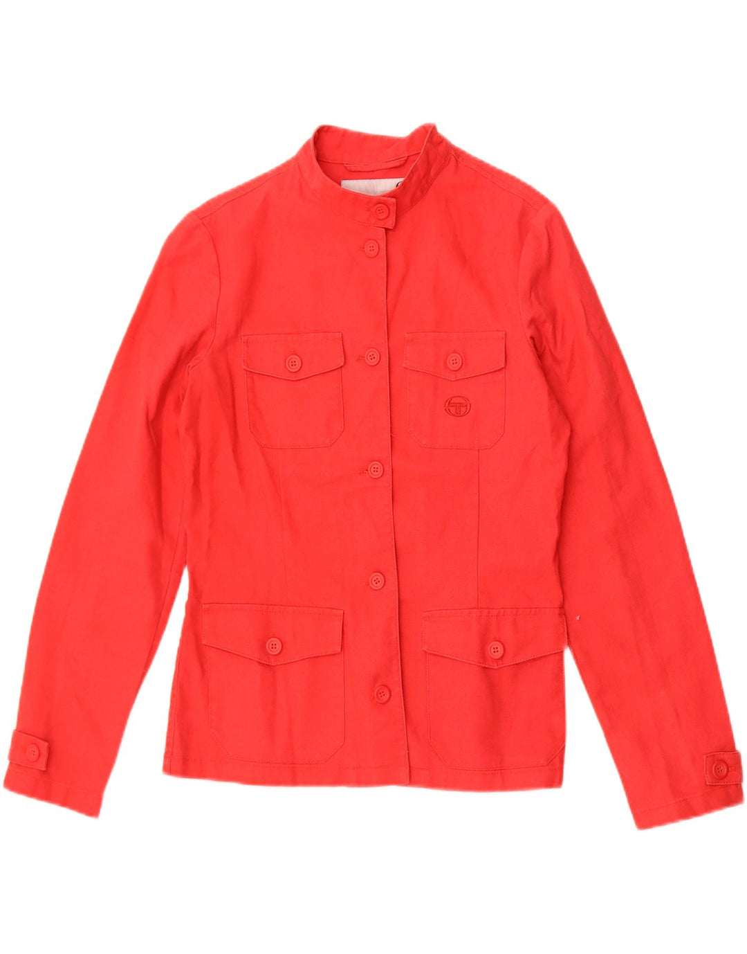 Sergio Tacchini Damen Utility Jacke IT 44 Medium Red Ramie