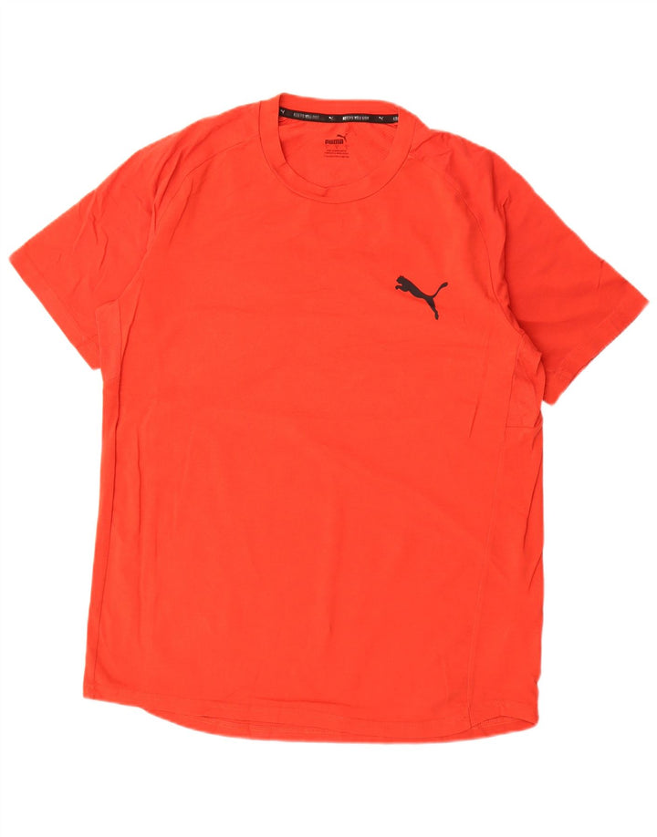 Puma Herren T-Shirt Top Große rote Baumwolle