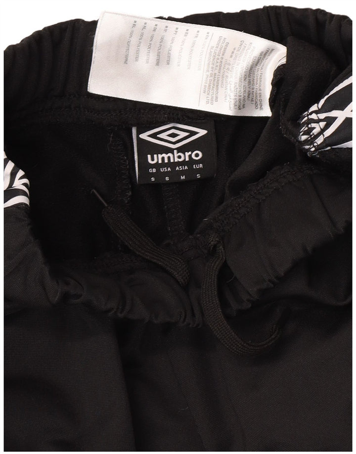 Umbro Herren-Trainingshose mit Grafik, Größe S, Schwarz, Polyester