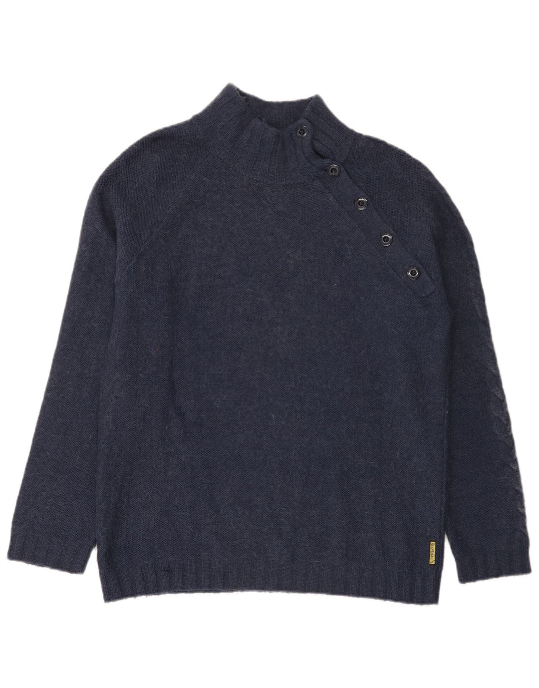 Armani Jeans Herren-Pullover mit Knopfkragen, 2XL, Marineblau