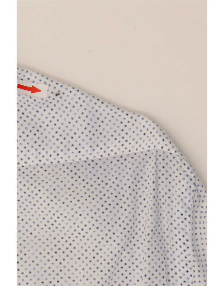 Napapijri Slim-Fit-Hemd für Herren, mittelweiß gepunktet