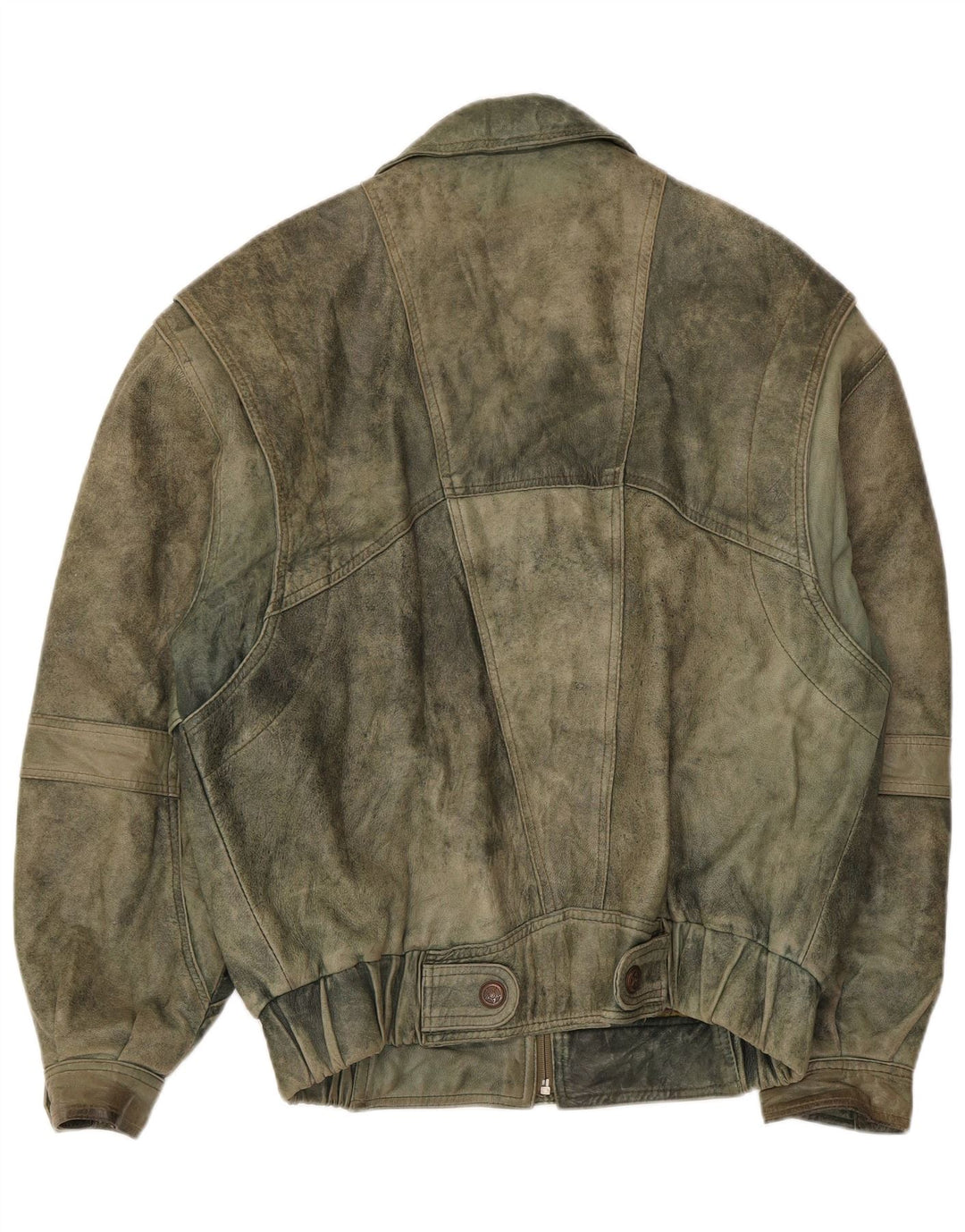 Douglas Herren Lederjacke UK 38 Medium Khaki Leder