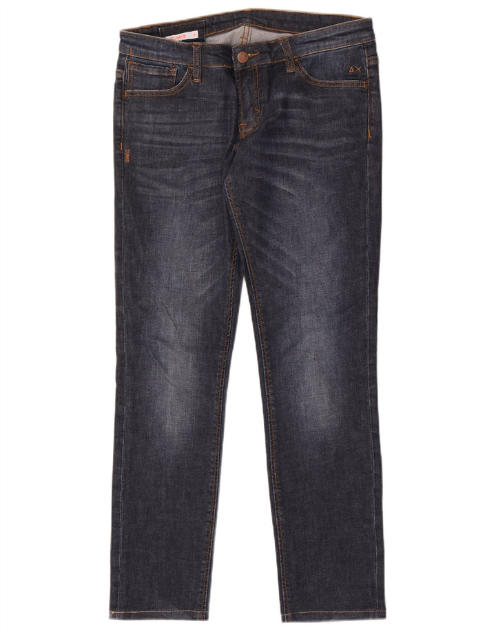 Sun68 Damen Slim Jeans W28 L28 Marineblaue Baumwolle