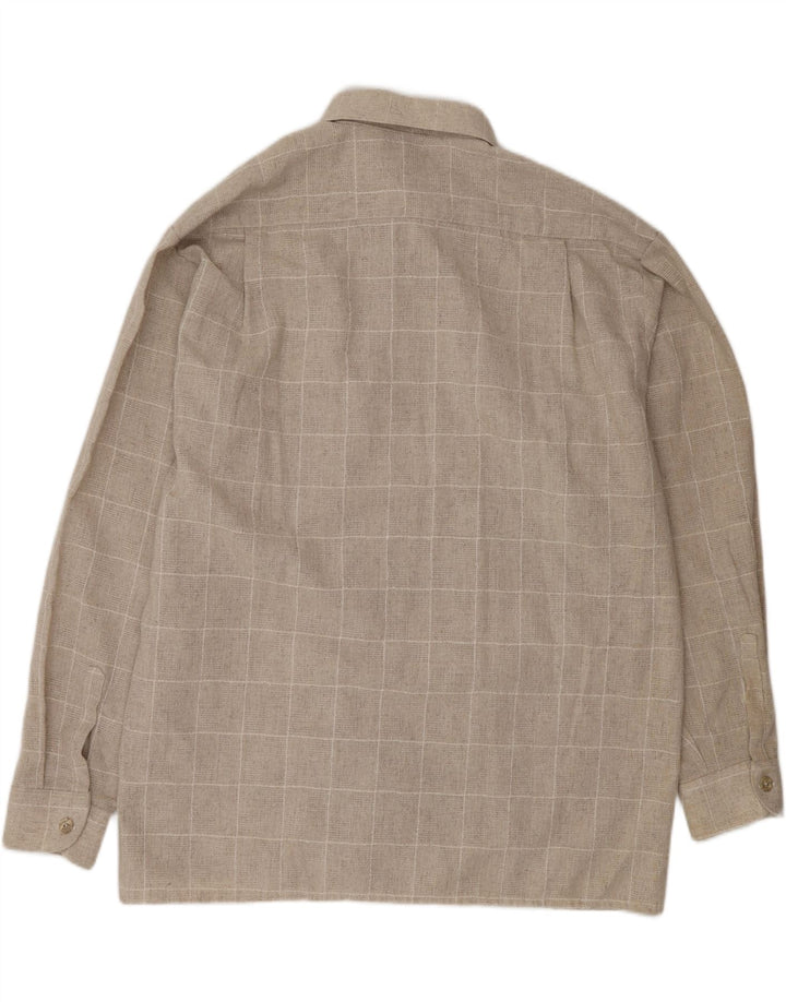 VINTAGE Herrenhemd 2XL Beige kariert