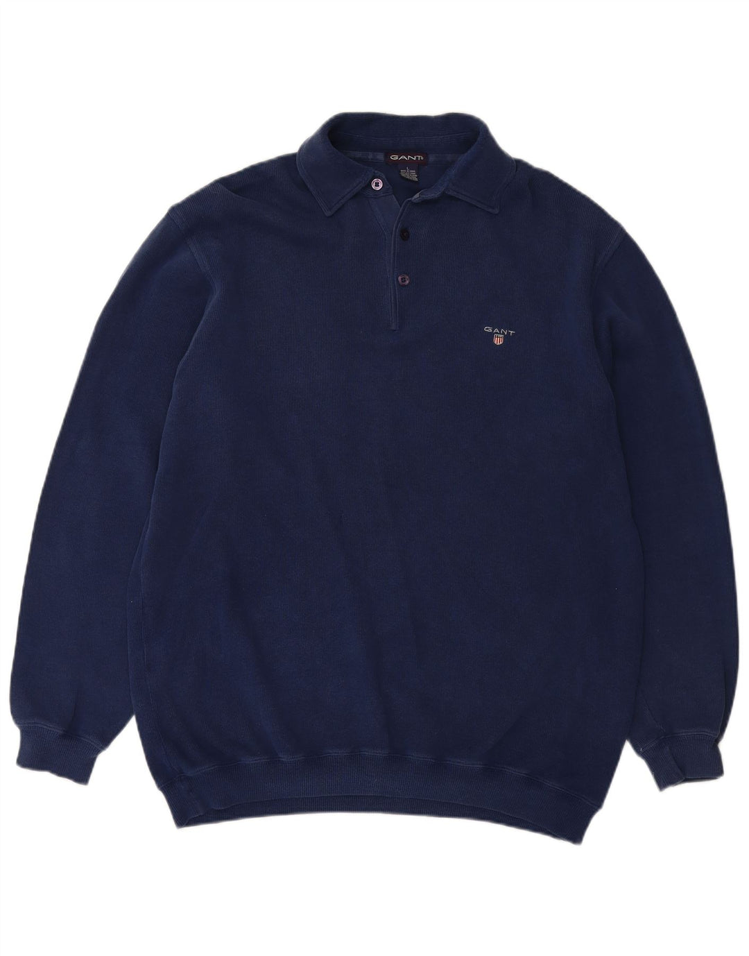 GANT Herren-Pullover mit Rollkragen, groß, marineblau, Baumwolle