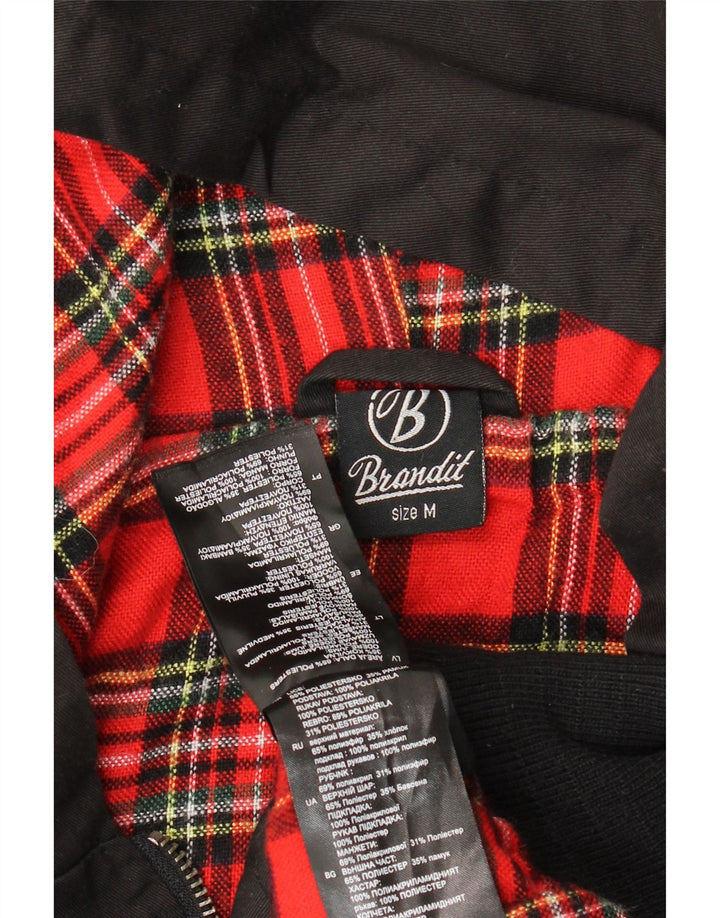 BRANDIT Herren-Bomberjacke mit Kapuze, UK 38, Mittelschwarz, Polyester