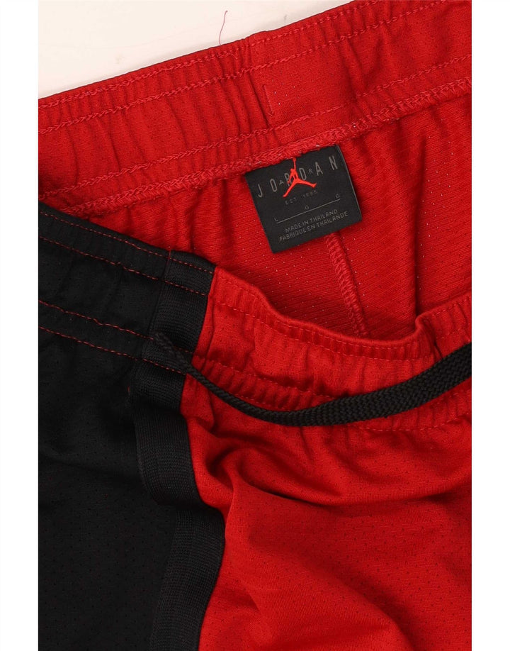 Jordan Herren-Sportshorts, groß, rot, Farbblock