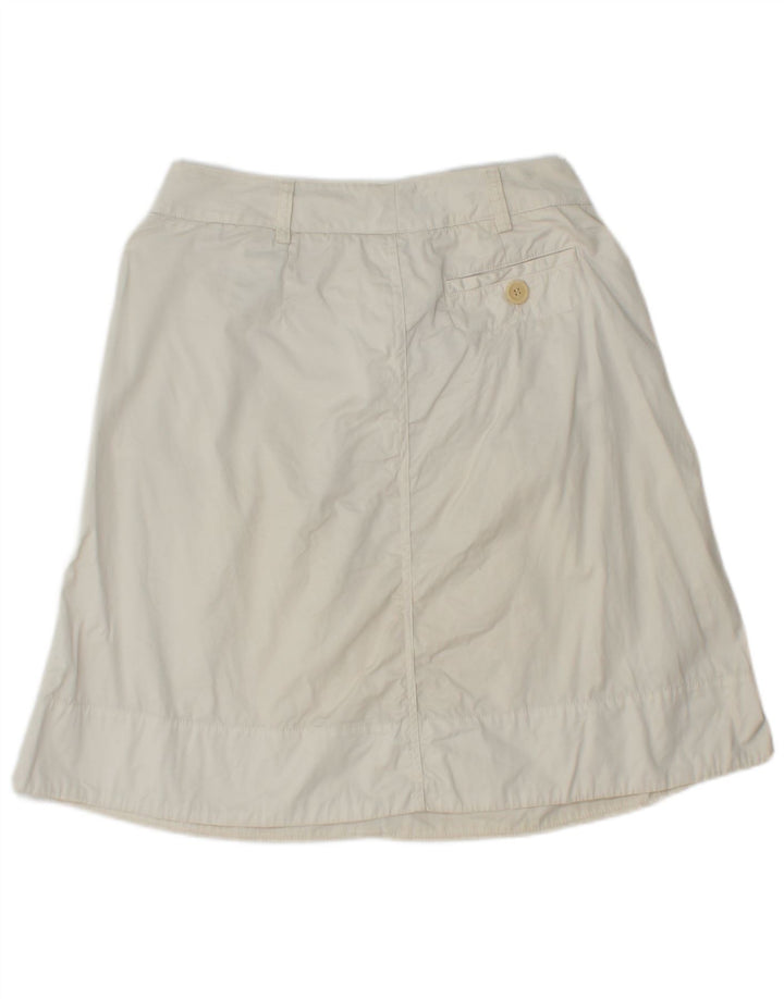 HENRY COTTON Damen A-Linienrock IT 44 Medium W30 Weiße Baumwolle