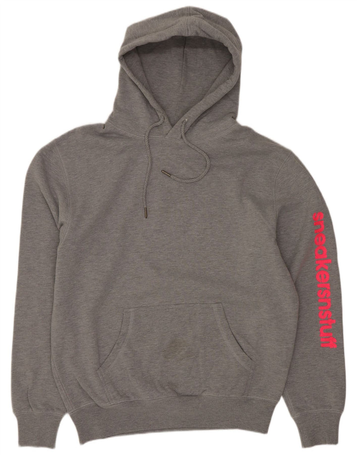 New Balance Herren-Kapuzenpullover mit Grafik, Größe S, Grau, Polyester