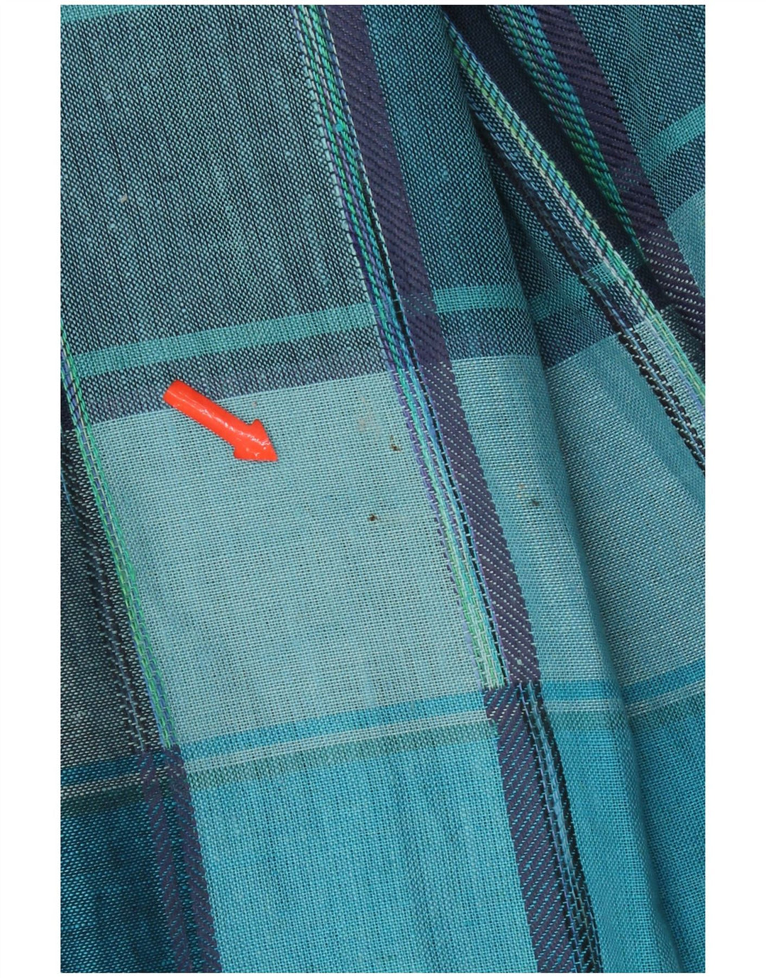 Vintage Damen 2-Knopf-Blazerjacke UK 18 XL Blau karierte Viskose