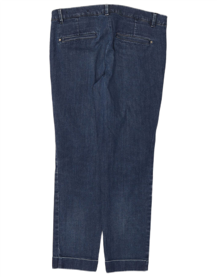 Marella Damen Slim Jeans UK 12 Medium W32 L27 Blaue Baumwolle
