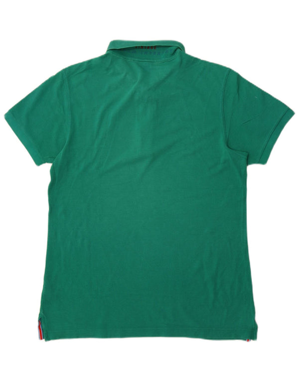 Paul & Shark Mens Polo Shirt Large Green Cotton
