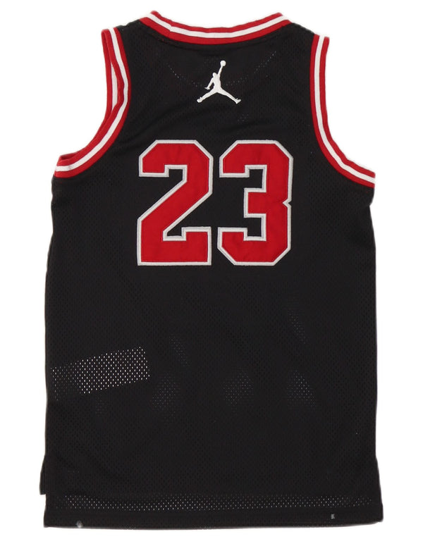 Jordan Jungen-Top mit Grafik, 8–9 Jahre, Größe S, Schwarz, Polyester