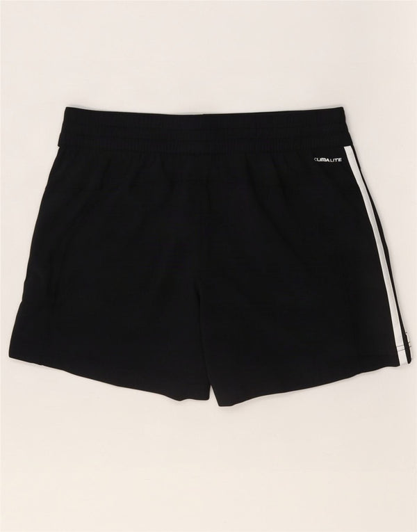 Adidas Damen Climalite Sport Shorts UK 10 Small Grau Nylon
