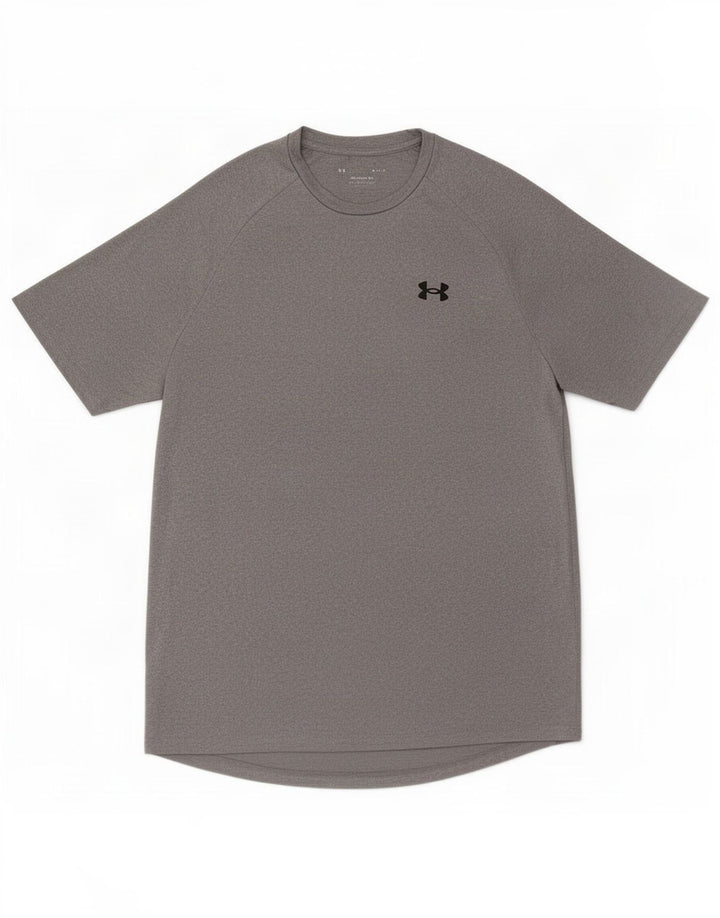 Under Armour Herren T-Shirt Top Mittelgrau geflecktes Polyester