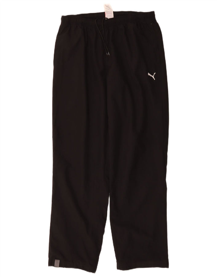 Puma Herren-Trainingshose mit Grafik, groß, aus schwarzem Polyester