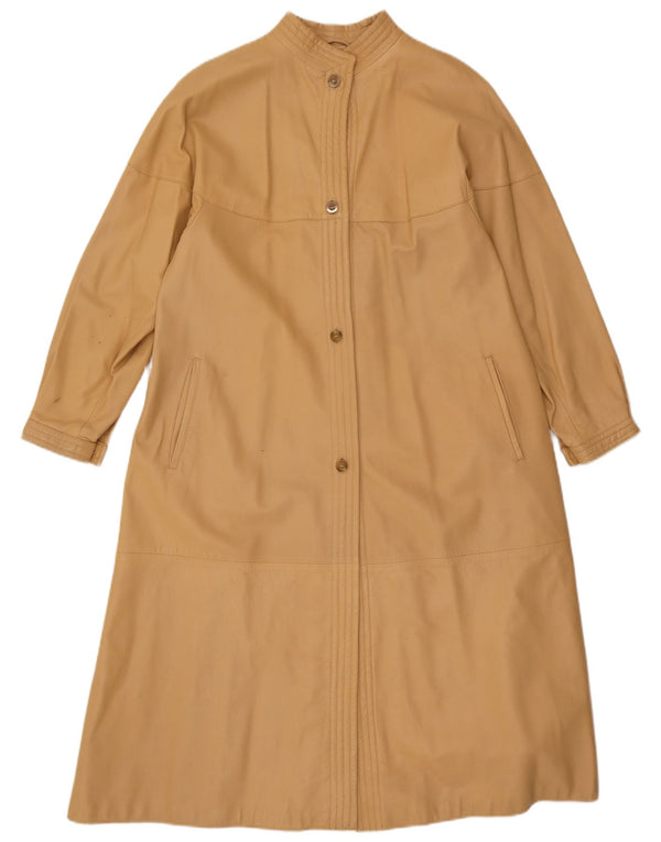 Your Sixth Sense Damen Ledermantel UK 12 Mittelbeige
