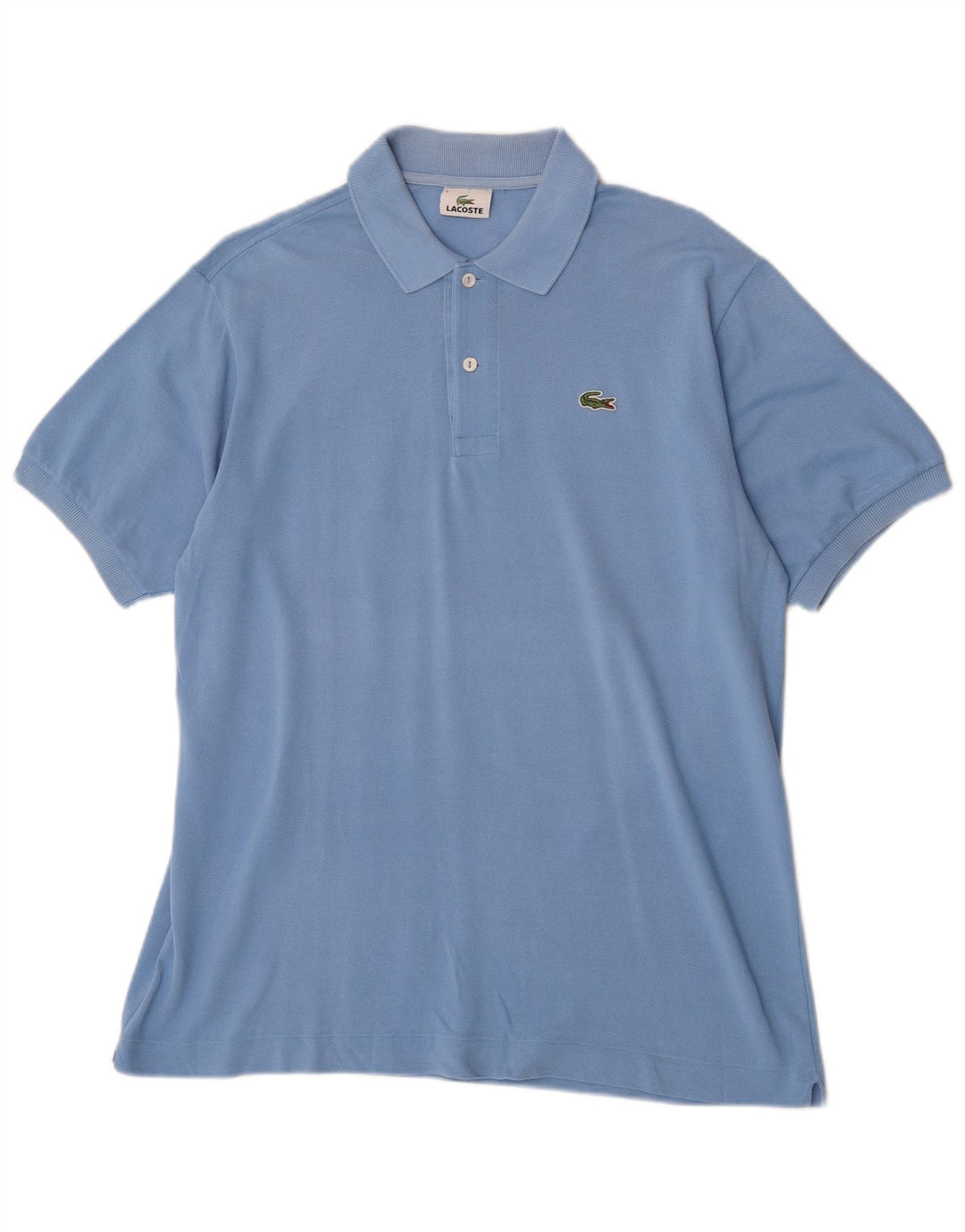 Lacoste Herren-Poloshirt, Größe 5, groß, blaue Baumwolle