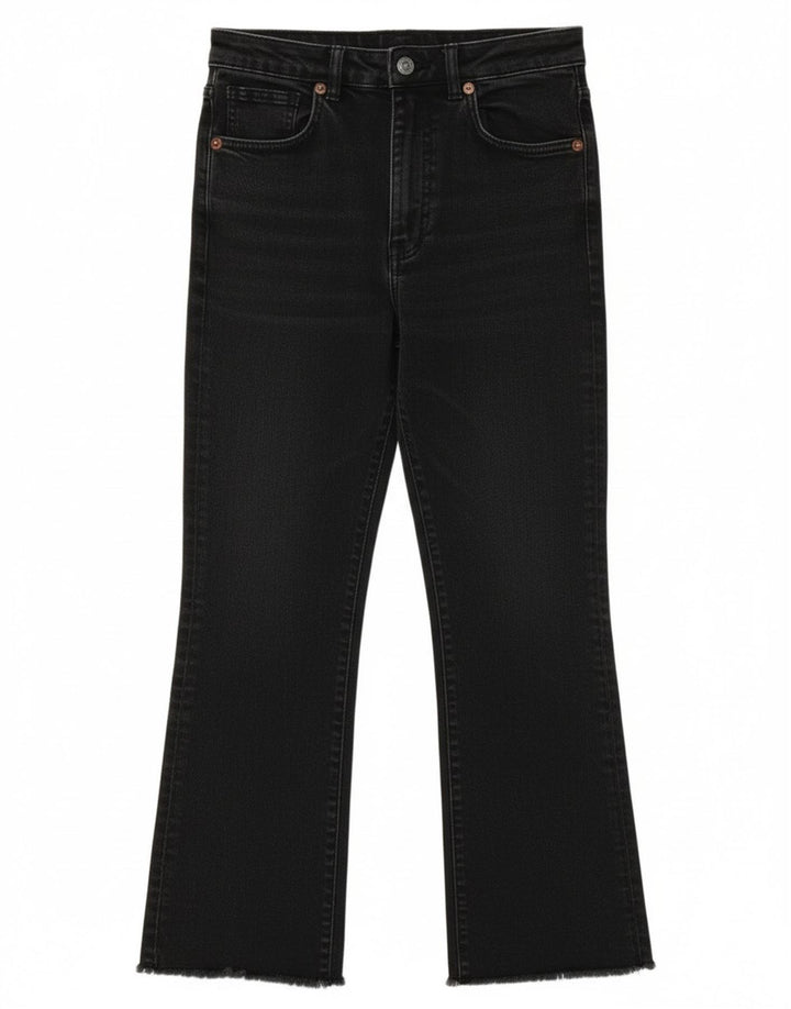 Kurze Jeans für Damen von Zara, EU 38, Größe S, W28, L24, Schwarz
