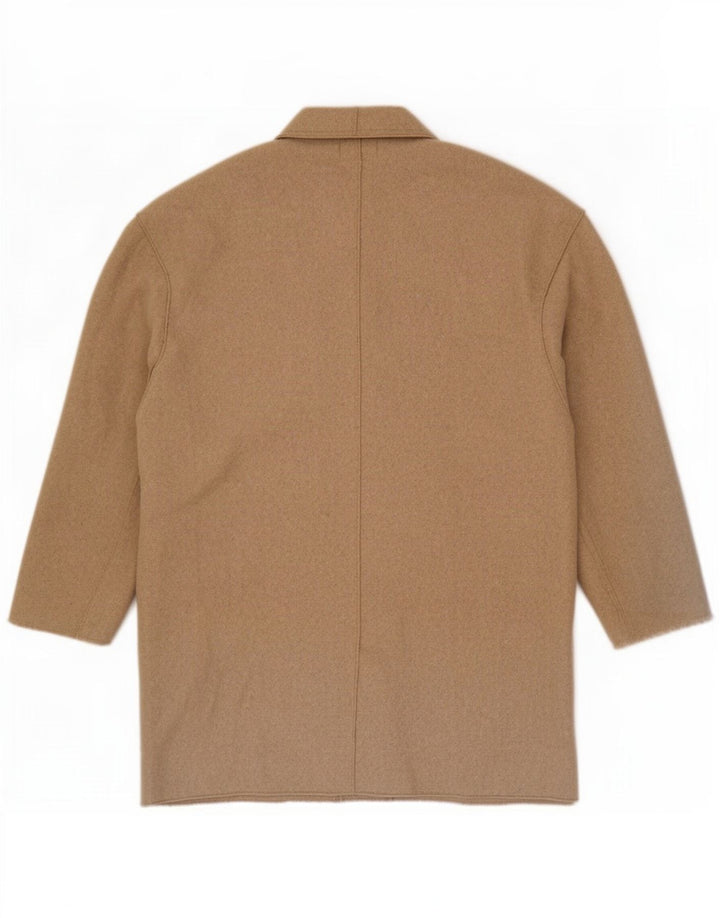 Zara Damen Trafaluc Mantel UK 16 Large Beige Polyester