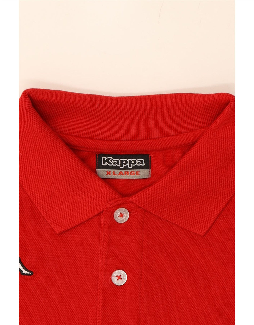 KAPPA Mens Polo Shirt XL Red Cotton Vintage Kappa and Second-Hand Kappa from Messina Hembry 