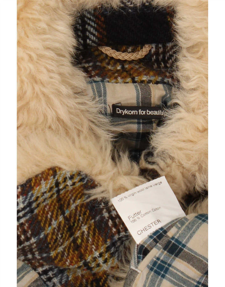 Drykorn Damen-Blazer mit 4 Knöpfen, Gr. 8, klein, mehrfarbig, kariert