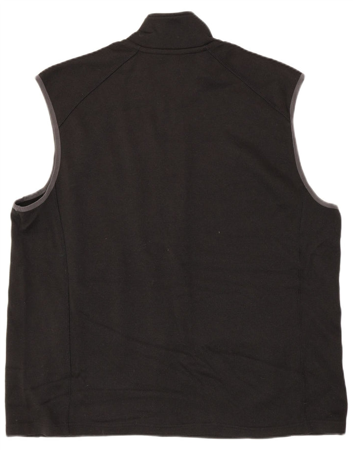 EDDIE BAUER Herren ärmellose Trainingsoberjacke XL Schwarz Polyester