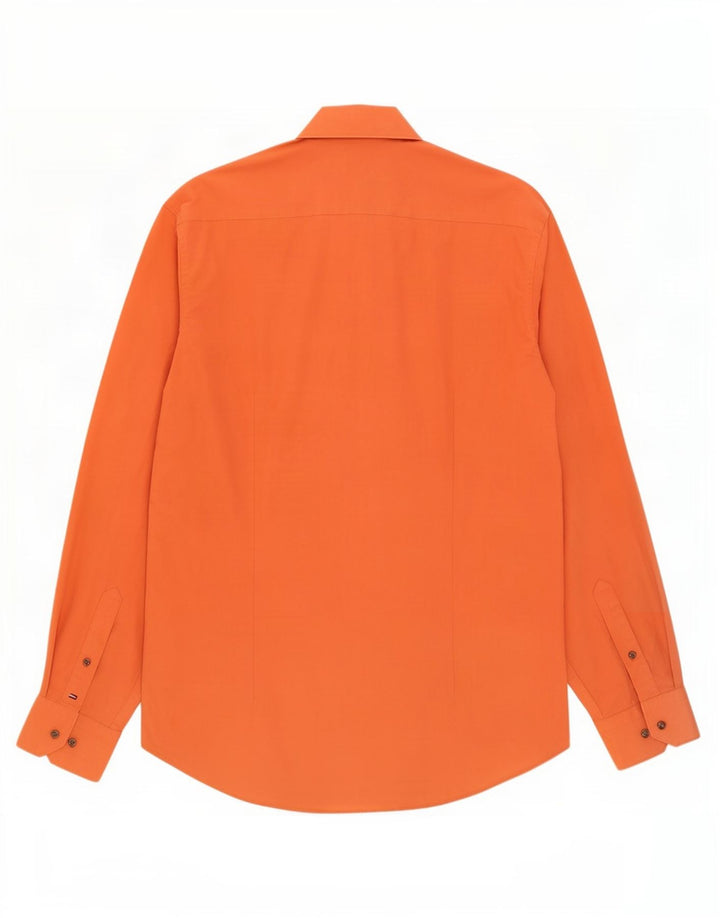 Tommy Hilfiger Herren Slim Fit Hemd Größe 39 15 1/2 Mittelorange