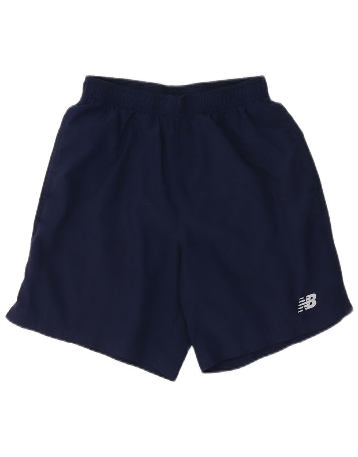 New Balance Herren-Sportshorts, klein, marineblaues Polyester
