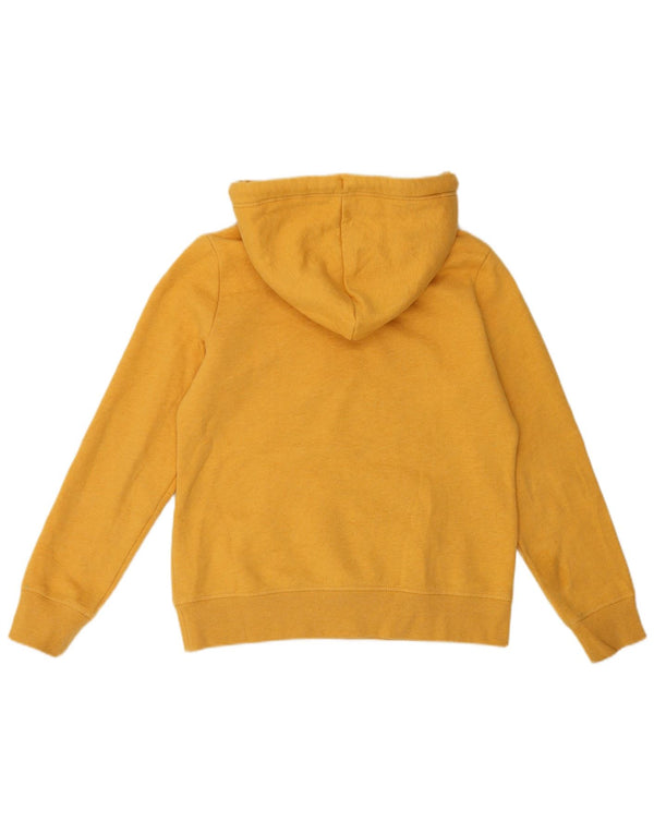 Superdry Damen Kapuzenpullover UK 12 Mittelgelbe Baumwolle