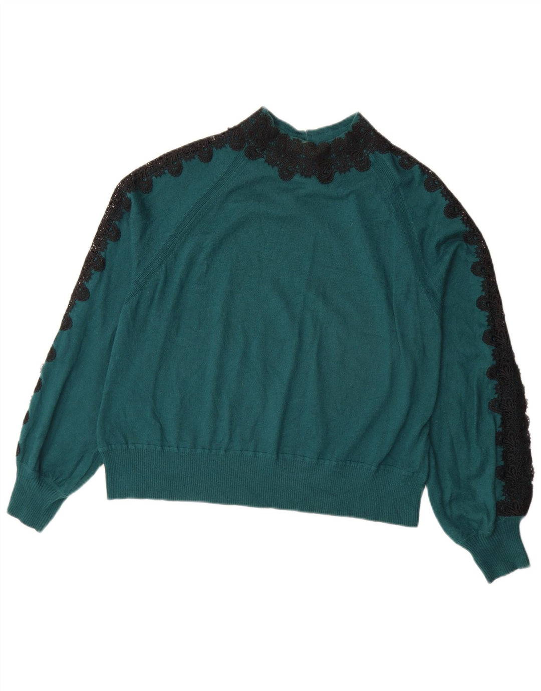 Marks & Spencer Damen Per Una Rollkragenpullover Pullover UK 16 Large Grün