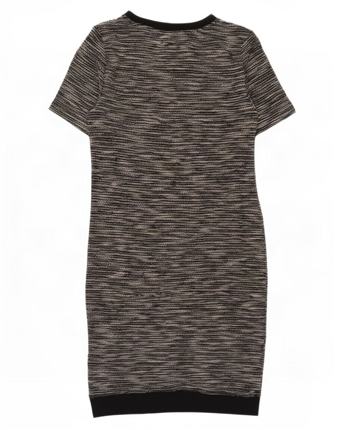 Marks & Spencer Damen Etuikleid UK 8 Small Beige gesprenkeltes Polyester
